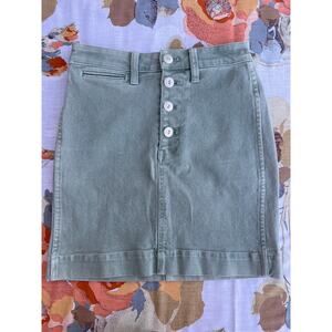 Madewell Sage Denim Skirt: Size 23